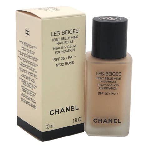 chanel beige rosa fondotinta 25|LES BEIGES Healthy Glow Foundation Hydration & Longwear.